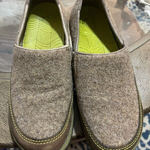 Chaco Sloan Shoes Sandstone Citron Wool Leather Loafers Women's US 6 Eur 36 Eco